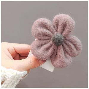 Bandeau Bande &agrave; cheveux &eacute;lastique Haute Fleur Peluche Fleur Coiffure Clip Coiffure Terrain de cheval Lady Cheveux Scrunchies Filles Sweet populaire Accessoires for cheveux Bandeau Cheveux Femme(Pink h (钟祥市微琼维商贸有限公司, neuf)