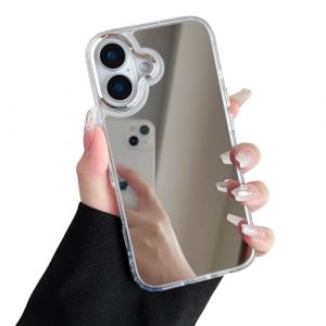 ZTOFERA Coque pour iPhone 16, Etui Miroir de Luxe Clair Brillant Souple TPU et Rigide PC Mince, Objectif de Caméra Complet de Protection Antichoc Anti-Rayures pour iPhone 16 6,1" - Transparent (zongTop, neuf)
