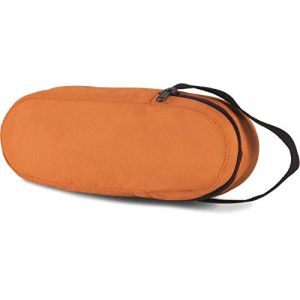 Kimood Sacoche de p&eacute;tanque Orange, pour 3 Boules, avec Fermeture zipp&eacute;e. (Line-shop, neuf)