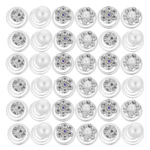 Ipetboom Lot de 60 épingles à cheveux spirales en perles et strass : bijoux en spirale pour cheveux, idéal pour un mariage, un bal de promo ou une soirée. (hikarish, neuf)