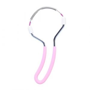 Porceosy Épilateur facial pour femme, appareil manuel portable à ressort pour lèvre supérieure, menton, visage, cou, outils d'épilation rapide et efficace pour homme et femme, rose (beautycross, neuf)