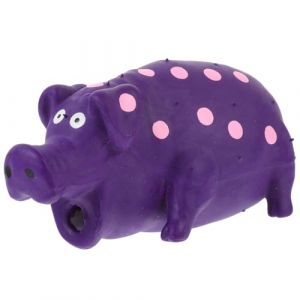 POPETPOP Cochon en Latex pour Chien couineur Jouet, Jouet à mâcher pour Nettoyer Les Dents pour Chiot (Denneyas, neuf)