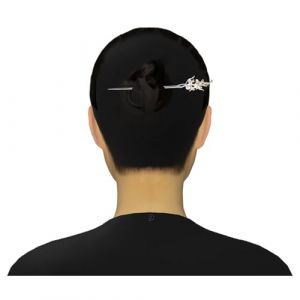Qipao Accessoires Robe Épingle à cheveux en argent Glycine 710 Taille unique (HangErFeng, neuf)