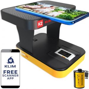 KLIM K2 Scanner de Diapositives ET Négatifs 35MM - Scanner Diapositives et Négatifs Photo - Développez Vos Pellicules 35MM à la Maison - Kit de Développement Photo (KLIM Technologies France, neuf)