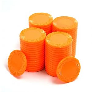 Smartdealspro Mini jetons de poker en plastique opaque avec bo&icirc;te de rangement (orange, 32 mm (64 pi&egrave;ces, tournesol)) (SuperDealsPro(SmartDealsPro Official Store), neuf)