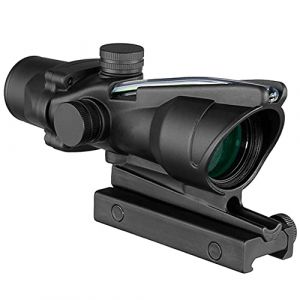 ACEXIER 4X32 Lunette de vis&eacute;e Tactique Fibre r&eacute;elle Vert Point Rouge &eacute;clair&eacute; r&eacute;ticule grav&eacute; viseur Optique arbal&egrave;te pour la Chasse (BOXUN-FR, neuf)