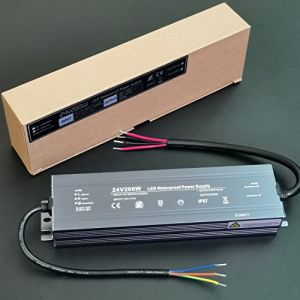 Alinana Transformateur 220v 24v 200W, Transformateur LED &Eacute;tanche IP67, Alimentation 24V Convient aux Bande LED, Panneaux d'Affichage, 8,5A (Alinana-FR, occasion)