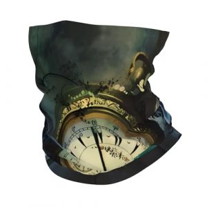 Masque de style bandeau, bandeau de sport &agrave; motif horloge papillon, adapt&eacute; pour les voyages, le ski et le cyclisme. (Dushaoyingjiajuyongpindian, neuf)