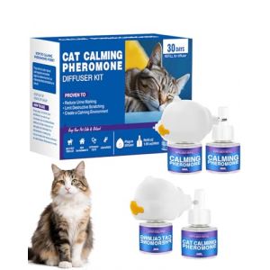 Petwellness Diffuseur Chat, Petwellness Diffuseur Chat Pour Arr&ecirc;ter De Faire Pipi Partout 6 En 1, Pet Wellness Diffuseur Pheromones Chat, Soulage Le Stress Anxieux,R&eacute;duit Les Bagarres (4 Bouteilles) (bozhoushiqiaochengquwangxiaoshanzhongyao, neuf)