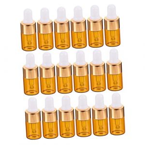 Gatuida 25pièces Flacon Compte-gouttes Verre De Flacon Vide De Parfum De Voyage Lot De Sous- (Queenie ruy, neuf)