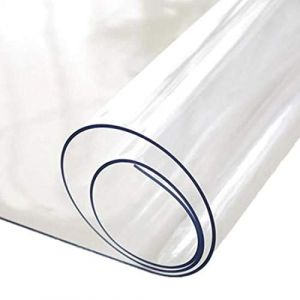 Nappe Transparente épaisseur 2 mm d'épaisseur - Largeur 90 cm – Film épais Protection PVC Transparent 2 MM - Roulé sur Tube (sans Plis) (90 x 120 cm) (Nortufting, neuf)