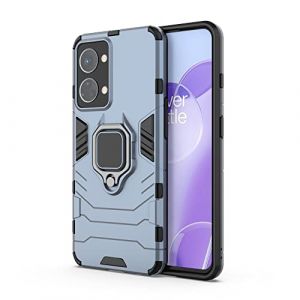 ESTH® Coque pour OnePlus Nord 2T, [360° Support Rotatif] [5 Fois Qualité Militaire Anti-Chute Protection] Étui Housse PC et TPU, Bleu (Caizeng, neuf)
