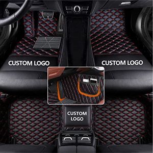 Manchoose Tapis de Sol Voiture pour Seat Ateca Arona Ibiza Leon Toledo Tarraco FR, Imperméable et antidérapant pour Voitures, cabriolets, SUV Noir Rouge (XiaoYucar, neuf)