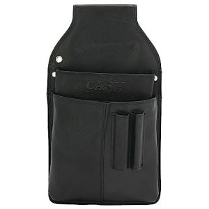 Sacoche Ceinture en Cuir pour Les bourses de Serveur, Etui pour Portefeuille, Plusieurs Compartiments, l&eacute;ger et Pratique, Noir (Jennifer Jones GmbH, neuf)