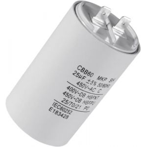 Condensateur 25 uF pour Kärcher 9. 085-013,0 - Nettoyeur Hautre Pression - 425V/450V/475V - Condensateur de Démarrage/Permanent avec Cosses 6,4mm - Haute Qualité et d'Origine - VOLET TECH (Volet Tech, neuf)