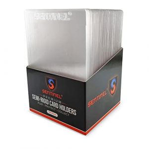 Sentinel Lot de 100 porte-cartes semi-rigides &ndash; Pochettes de qualit&eacute; sup&eacute;rieure pour jeux de cartes &agrave; collectionner &ndash; Id&eacute;al pour classer des soumissions (PSA, BGS, CGC) (BroChoCho Ltd, neuf)