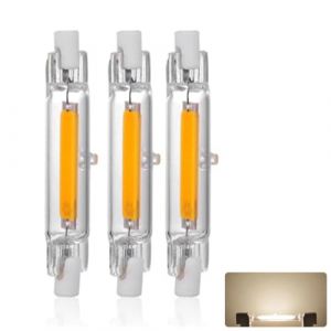 Ampoule LED R7S 78mm 15W Dimmable, Blanc Naturel 4000K, 1500LM, Lin&eacute;aire Ampoule Remplacer Halog&egrave;ne J78 150W, &Eacute;clairage &agrave; 360 Degr&eacute;s, OCB R7S LED 78mm pour Couloirs et Appliques Murales, 3 Pi&egrave;ces (XALDSMYXGS, neuf)