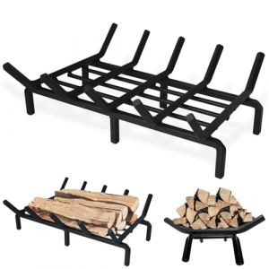 Grille de chemin&eacute;e en Fer de 40, 6 cm, Support Robuste pour chemin&eacute;e int&eacute;rieure, Maison, Camping, Foyer ext&eacute;rieur, Foyer (inhuius, neuf)