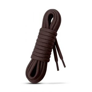 Laceter Lacets Ronds Épais 4mm pour Bottes, Dr Martens, Chaussures de Sécurité, Randonnée, Outdoor, Travail - Robustes, Durables - Fabriqués en Europe Haute Résistance - Marron écorce, 90 cm (Lace'ter, neuf)