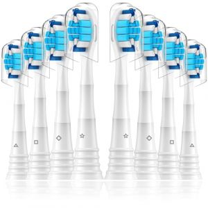 Sulkiwe Têtes de Brosse à Dents Electrique Compatible avec Philips Sonicare, Brossettes de Rechange Compatible avec ProtectiveClean, Diamond, HealthyWhite, FlexCare EasyClean, 8pcs (AREMAL, neuf)