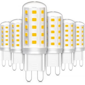 LEDYA Ampoules LED G9, 3W Equivalent 30W Halogène Lampe, Blanc Chaud 2700K 380LM Sans Scintillement AC/DC 220-240V pour Chambre Salon Cuisine Jardin, Non Dimmable, Lot de 6 (YELLOW SPRING LIMITED, neuf)