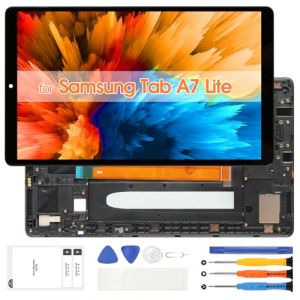 Écran Remplacement pour Samsung Galaxy Tab A7 Lite LCD Display - pour Galaxy Tab A7 Lite LCD Écrantactile Numériseur LCD Écran SM-T220 8.7” Verre Assemblée avec Cadre (Atwist, neuf)