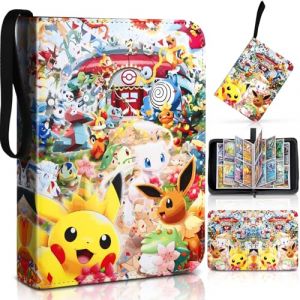 Classeur Carte Pokemon, Album Porte Carte PU Imperm&eacute;able 400 Capacit&eacute; 50 Pages, Album Carte &agrave; Collectionner (MU YAN, neuf)