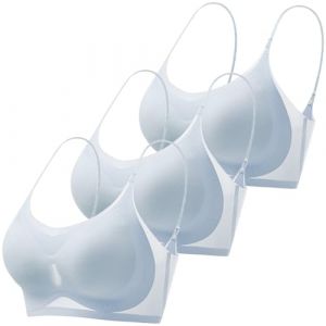 Vente Flash Printemps Soutien Gorge sans Armature 115D avec Sport Anti Glisse Bretelles Debardeur Coton Femme Non Rembourré Maternite Grande Taille Brassiere Petite Bretelle Dentelle Noire Coque (Uwdiohq, neuf)