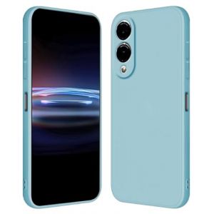 RankOne Coque pour Samsung Galaxy S25 Edge (6.7" inches) &Eacute;tui en Silicone TPU Souple - Bleu Clair (Rankone, neuf)