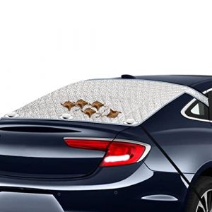 Couverture Pare Brise Voiture - Protection Pare Brise Hiver | Housse Antigel pour Vitre Arrière | Magnétiques Bâche Pare Brise | Bache Voiture Exterieur, Anti Neige, Poussière, Feuilles Et Soleil UV (Amesor, neuf)