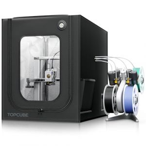 Housse pour imprimante 3D pour Bambu Lab A1, couvercle pour imprimante 3D avec lumi&egrave;re LED, TOPCUBE conteneur &agrave; temp&eacute;rature constante pour imprimante 3D 550 x 600 x 670 mm (Creality  YOOPAI Store, neuf)