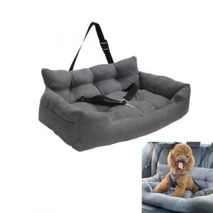 Siège rehausseur pour chien avec sangle de siège auto pour chiens de petite et moyenne taille ou chats - Lit confortable universel pour chien (KunpengZen, neuf)