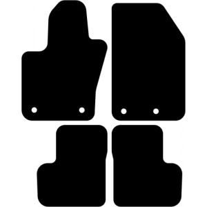 Kovvar Tapis de Sol Compatible avec Fiat 500X 2015-2025 Correspondant à la Version: Tapis Passager avec des Fixations | Qualité: Luxury (Kovvar, neuf)