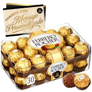 Coffret Ferrero Rocher 30 Chocolats 375 g + Carte Personnalis&eacute;e C&iacute;a&Co &middot; &Eacute;dition Sp&eacute;ciale Cadeau Gourmet &middot; Un D&eacute;tail &Eacute;l&eacute;gant et &Eacute;motionnel pour No&euml;l, Anniversaire ou Toute Occasion (✅  Cia&Co  ✔️, neuf)