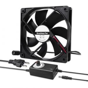 Ventilateur d'ordinateur 120 mm AC 110-240 V r&eacute;gulateur de vitesse variable 3-12 V compatible PlayStation Xbox (Aitrip EU, neuf)