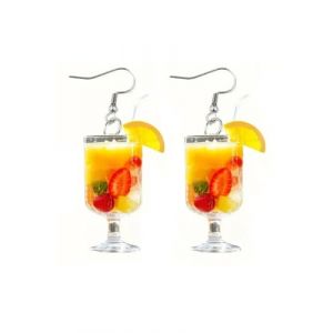MOPZIJA Aperol cadeaux femme Aperol et boucles d'oreilles verre à vin Aperol déco pour amie collègues famille,aperoli deco,accessoires aperol pour femmes,aperol spritz,aperol boucles d'oreilles (qinhuangdaozhaozangshangmaoyouxiangongsi, neuf)