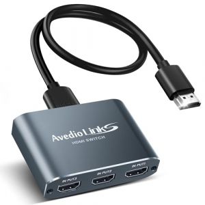 Switch HDMI 4K Aluminum, 4K@60HZ Switch HDMI 3 Ports Commutateur, 3 Entrées à 1 Sortie hdmi Switcher Prend en Charge HDCP 2.2, Full HD, HDR10, 18 Gbps, Sélecteur Fire Stick, Xbox, PS5 etc (Yifull, neuf)