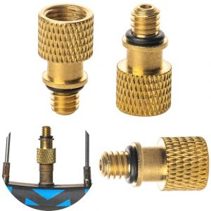 Adaptateurs de Valve de vélo AV vers Valve DV, Lot de 3, Valve Schrader sur Valve Dunlop, avec Bague d'étanchéité supplémentaire, Adaptateur Valve vélo, Adaptateur de Valve Schrader sur Valve Normale (Your Day Mate, neuf)