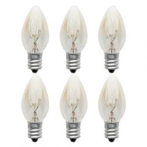 6pack 10W E12 Lampe à Sel Ampoule à Vis E12 Ampoule Lampe Pierre de Sel Ampoule à Vis E12 Ampoule Incandescente Veilleuse Ampoule Four pour Réfrigérateur Mac à Coudre Brûleur de Cire (krosser, neuf)