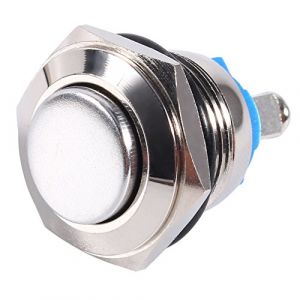 Interrupteur à Bouton-poussoir, Interrupteur de Démarrage à Bouton-poussoir Momentané 16mm 12V Boutons Poussoirs Momentanés Interrupteur à Bouton de Klaxon à Air Pour le Contrôle de Circuit (Wannhui, neuf)