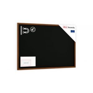 ALLboards Tableau à Craie Noir Magnétique avec Cadre en Bois Laqué 180x120cm, Tableau Noir Magnétique (ALLboards France SARL, neuf)