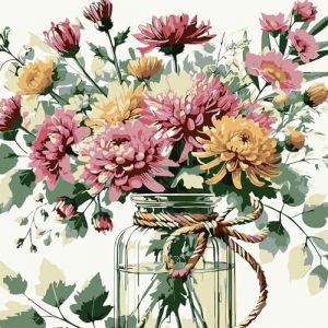 feelive Fleur Peinture Numero pour Adulte, DIY Peinture Numero d'art Acrylique pour Adultes Débutants Facile sur Toile 30×30 cm avec Peintures et Pinceaux(sans Cadre) (xcvbwertt, neuf)