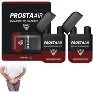 Biancat ProstaAir Dual-Function Nasal Inhaler,ProstaVibe Bee Wellness Inhaler,Nasal Inhaler Stick,IProstate Enhancement Inhaler,mprove Blood Circulation,Promote Prostate Health (2 Pcs) (SiChuanHuiLiuXianWangLuoKeJiYouXianGongSi, neuf)