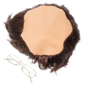 SMASOLO Bald Cap Wig for Cosplay Party Halloween Suitable for Men and Adults Easy to Wear and Remove (SEASOON, neuf)