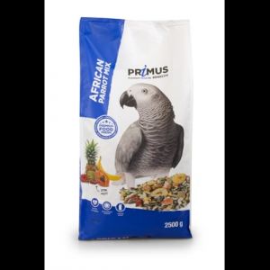 Primus Aliment Complet pour Perroquet Africain, M&eacute;lange Premium avec Fruits, L&eacute;gumes et Croquettes Extrud&eacute;es, 2,5 kg (Can'Affection, neuf)