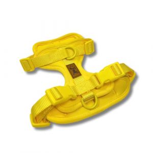 Harnais anti-traction pour chien – Réglable et confortable – Petites et moyennes races – Promenades sûres et sans traction – La Casa de Turrón (plage (jaune), XS) (La Casa de Turrón, neuf)