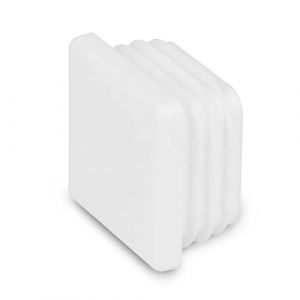 GleitGut 4 x Bouchons de Tube 40 x 40 mm Embout Tube carré Bouchon Plastique Blanc (GleitGut GmbH, neuf)