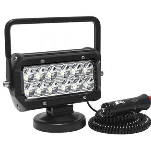 Willpower 1Pcs feux de travail aimant&eacute; 4 pouces 10cm 36W phare de travail led avec base magn&eacute;tique, Flood portatif carr&eacute; pour offroad voiture camions suv 4x4 (fsliju, neuf)