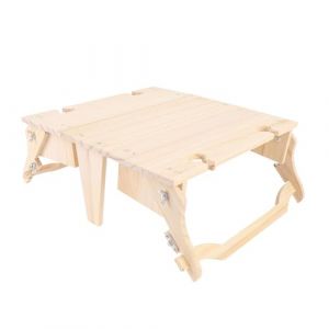 Mrisata Table de pique-nique pliable en bois pour pique-nique : table de pique-nique portable 2 en 1 - Panier de rangement pliable pour la plage et le camping - Panier de pique-nique (FEEL YAN, neuf)