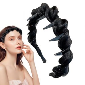 Komsoup Bandeau à Dents | Serre-Têtes Anti-Dérapant Avec Picots - Bandeau Confortable, Accessoire de Coiffure pour Voyage Affaires Maison École (Komsoup, neuf)
